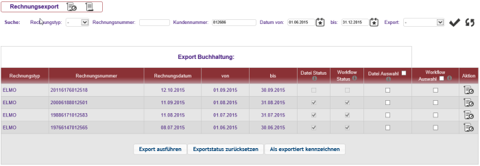 Alle Rechnungen